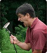 angry golfer