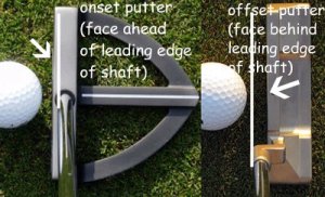 onset putter and offset putter