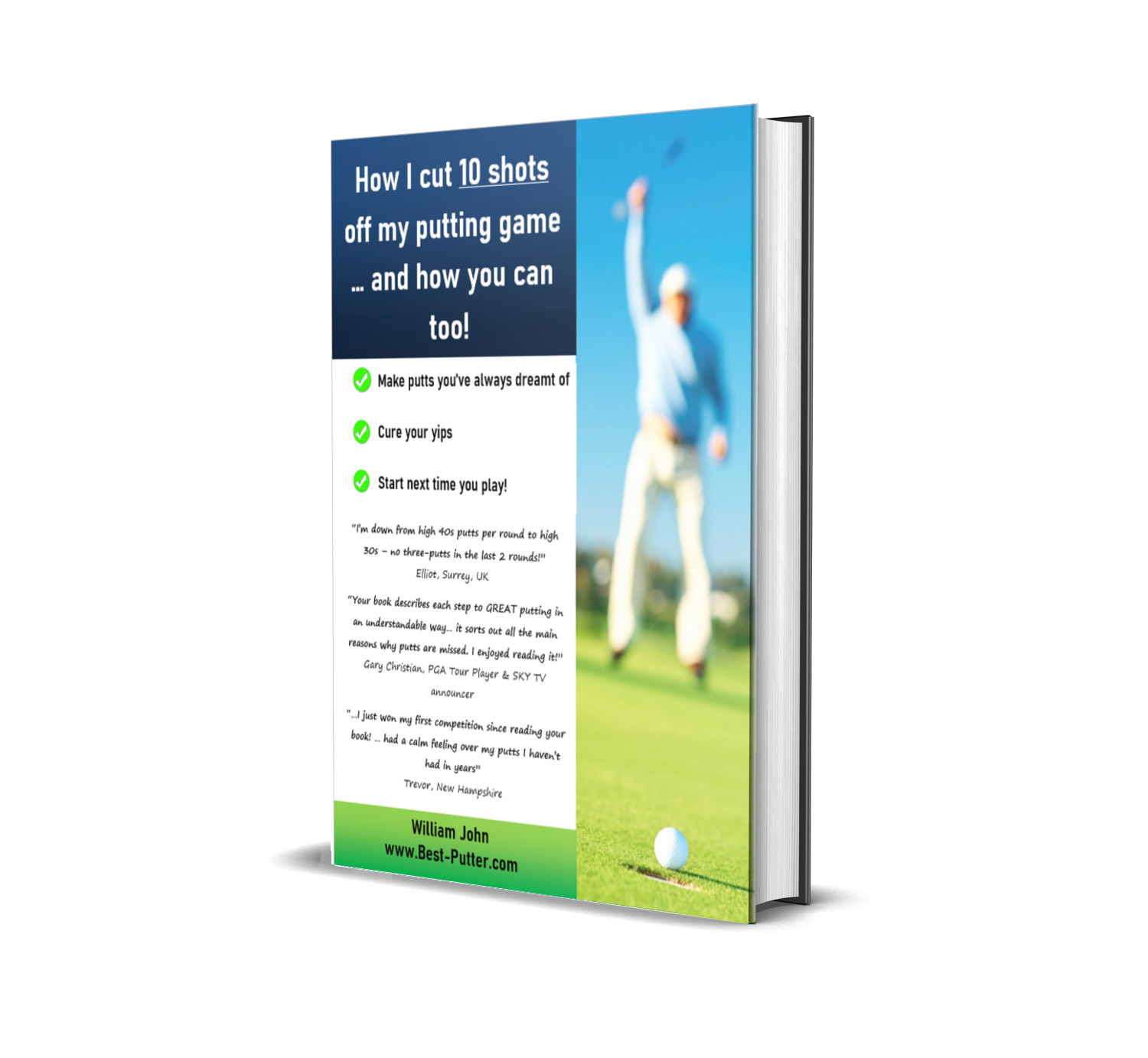 Cover of "How I cut 10 shots off my putting game ... and how you can too!"
